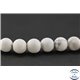 Perles semi précieuses en howlite dépolie - Ronde/6 mm