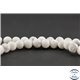 Perles semi précieuses en howlite dépolie - Ronde/8 mm