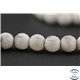 Perles semi précieuses en howlite dépolie - Ronde/8 mm