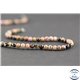 Perles semi précieuses en rhodonite - Ronde/4 mm