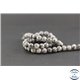 Perles en jaspe feuille d'argent - Rondes/6mm - Grade AB