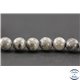 Perles en jaspe feuille d'argent - Rondes/6mm - Grade AB