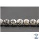 Perles en jaspe feuille d'argent - Rondes/6mm - Grade AB