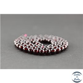 Perles en grenat US - Rondes/6mm - Grade AA