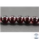 Perles semi précieuses en grenat US - Ronde/6 mm - Grade AA