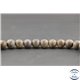 Perles semi précieuses en bronzite dépolie - Ronde/8 mm