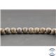 Perles semi précieuses en bronzite dépolie - Ronde/8 mm