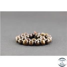 Perles facettées en bronzite - Rondes/6mm