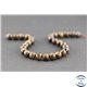 Perles semi précieuses en bronzite - Ronde/6 mm