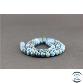 Perles en apatite de Madagascar - Rondes/6mm - Grade AB