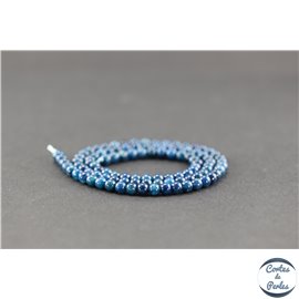 Perles en apatite de Madagascar - Rondes/4mm - Grade AB+