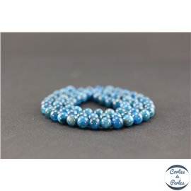 Perles en apatite de Madagascar - Rondes/6mm - Grade AA