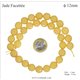 Perles semi précieuses en Jade - Ronde/12 mm - Bouton d'Or