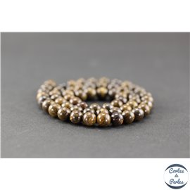 Perles en bronzite - Rondes/6mm