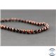 Perles en oeil de tigre maroon - Rondes/6mm