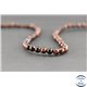 Perles en oeil de tigre maroon - Rondes/6mm