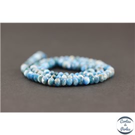 Perles facettées en apatite de Madagascar - Roues/6mm