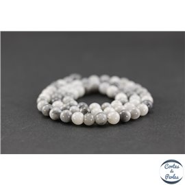 Perles en oeil d'aigle - Rondes/6mm - Grade AB