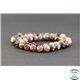 Perles semi précieuses en rhodonite - Pépite/8 mm