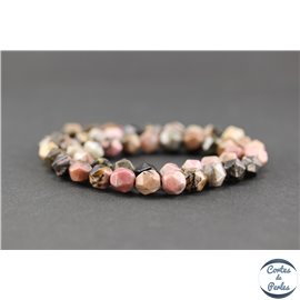 Perles semi précieuses en rhodonite - Pépite/8 mm