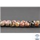 Perles semi précieuses en rhodonite - Pépite/8 mm