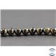 Perles semi précieuses en oeil de tigre noir - Ronde/6 mm