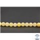 Perles semi précieuses en aventurine jaune - Ronde/6 mm