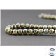 Perles semi précieuses en jaspe crocodile - Ronde/8 mm