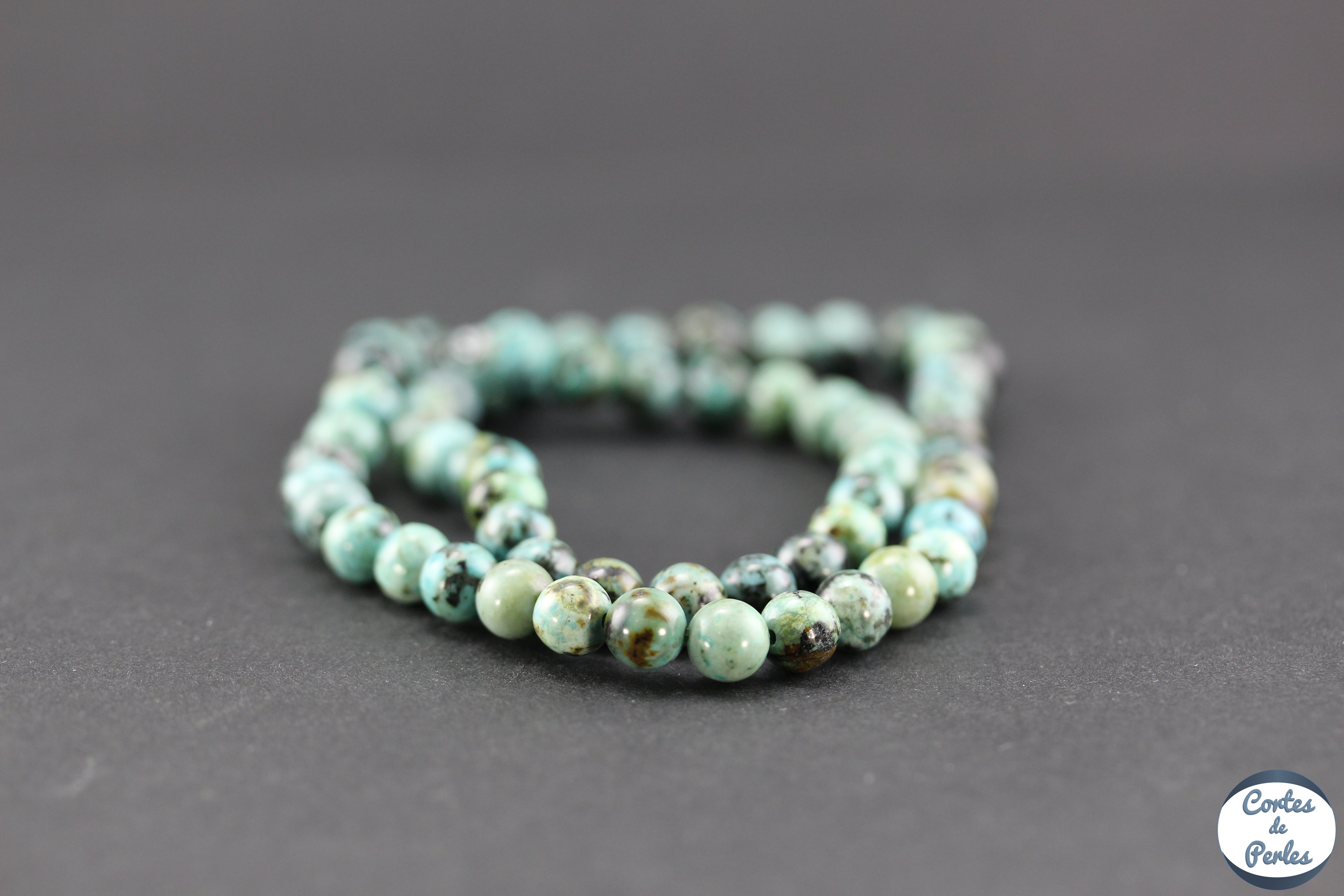Bracelet Perles Jaspe Impérial Naturel 6 Mm – Véritable – Lithothérapie – Neuf Avec étiquettes