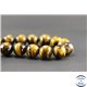 Perles semi précieuses en oeil de tigre - Ronde/16 mm - Grade AB+