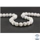 Perles semi précieuses en howlite dépolie - Ronde/10 mm