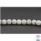Perles semi précieuses en howlite dépolie - Ronde/10 mm