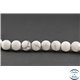 Perles semi précieuses en howlite dépolie - Ronde/10 mm