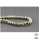 Perles semi précieuses en jaspe crocodile - Ronde/6 mm