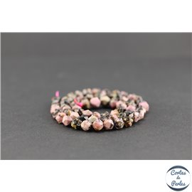 Perles semi précieuses en rhodonite - Pépite/6 mm