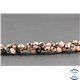 Perles semi précieuses en rhodonite - Pépite/6 mm