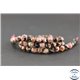 Perles semi précieuses en rhodonite - Pépite/6 mm