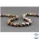 Perles semi précieuses en bronzite - Pépite/8 mm