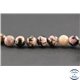 Perles semi précieuses en rhodonite - Ronde/8 mm