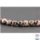 Perles semi précieuses en rhodonite - Ronde/8 mm