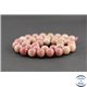 Perles semi précieuses en rhodonite - Rondes/10mm