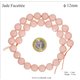 Perles semi précieuses en Jade - Ronde/12 mm - Pêche