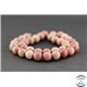 Perles semi précieuses en rhodonite - Rondes/10mm