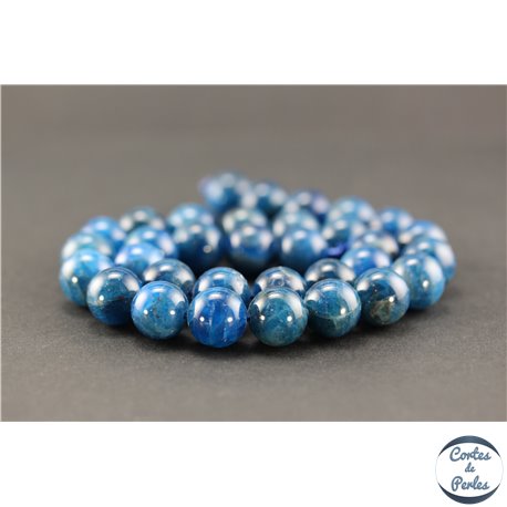 Perles en apatite de Madagascar - Rondes/12mm - Grade A