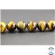 Perles semi précieuses en oeil de tigre - Ronde/14 mm - Grade AB+