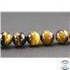 Perles semi précieuses en oeil de tigre - Ronde/14 mm - Grade AB+