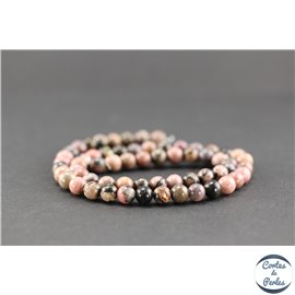 Perles en rhodonite - Rondes/6mm