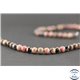 Perles semi précieuses en rhodonite - Ronde/6 mm