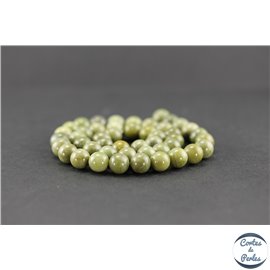 Perles semi précieuses en quartz vert - Ronde/8 mm