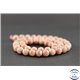 Perles en rhodochrosite d'Argentine - Rondes/8.5mm - Grade AB